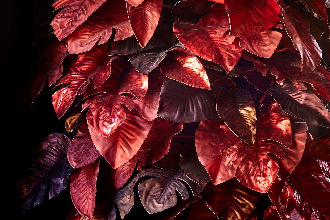 SUSHISAMBA Covent Garden red leaf installation