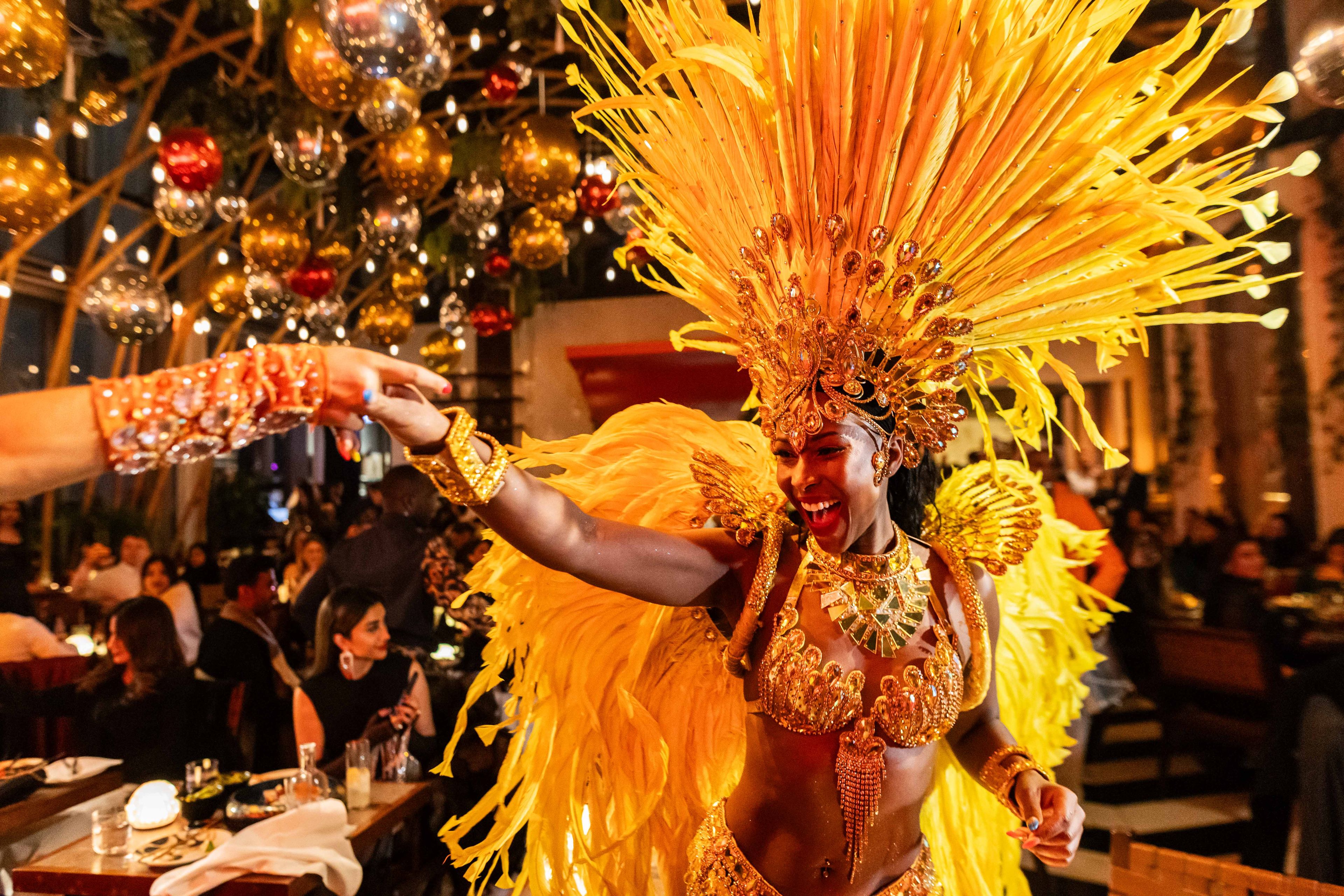 samba dancer event at sushisamba
