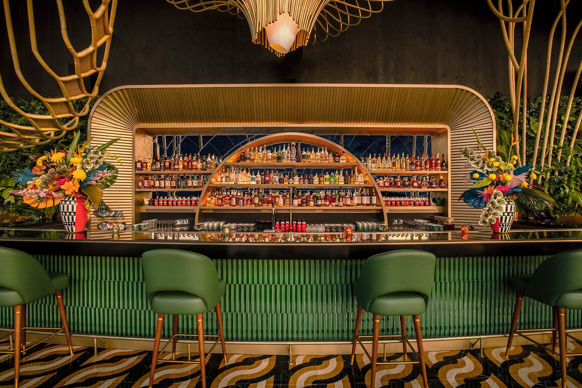 green bar in Singapore SUSHISAMBA