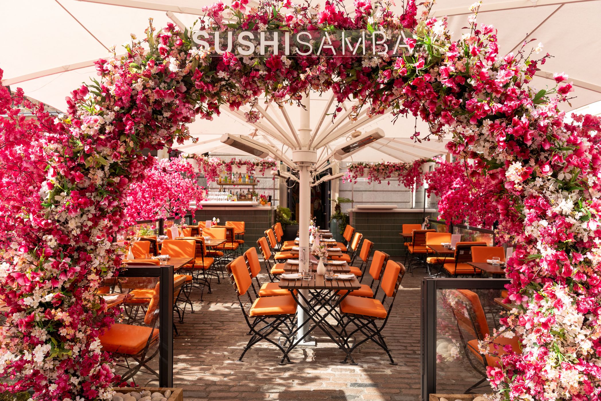 SUSHISAMBA Covent Garden Sakura Spring Terrace Archway