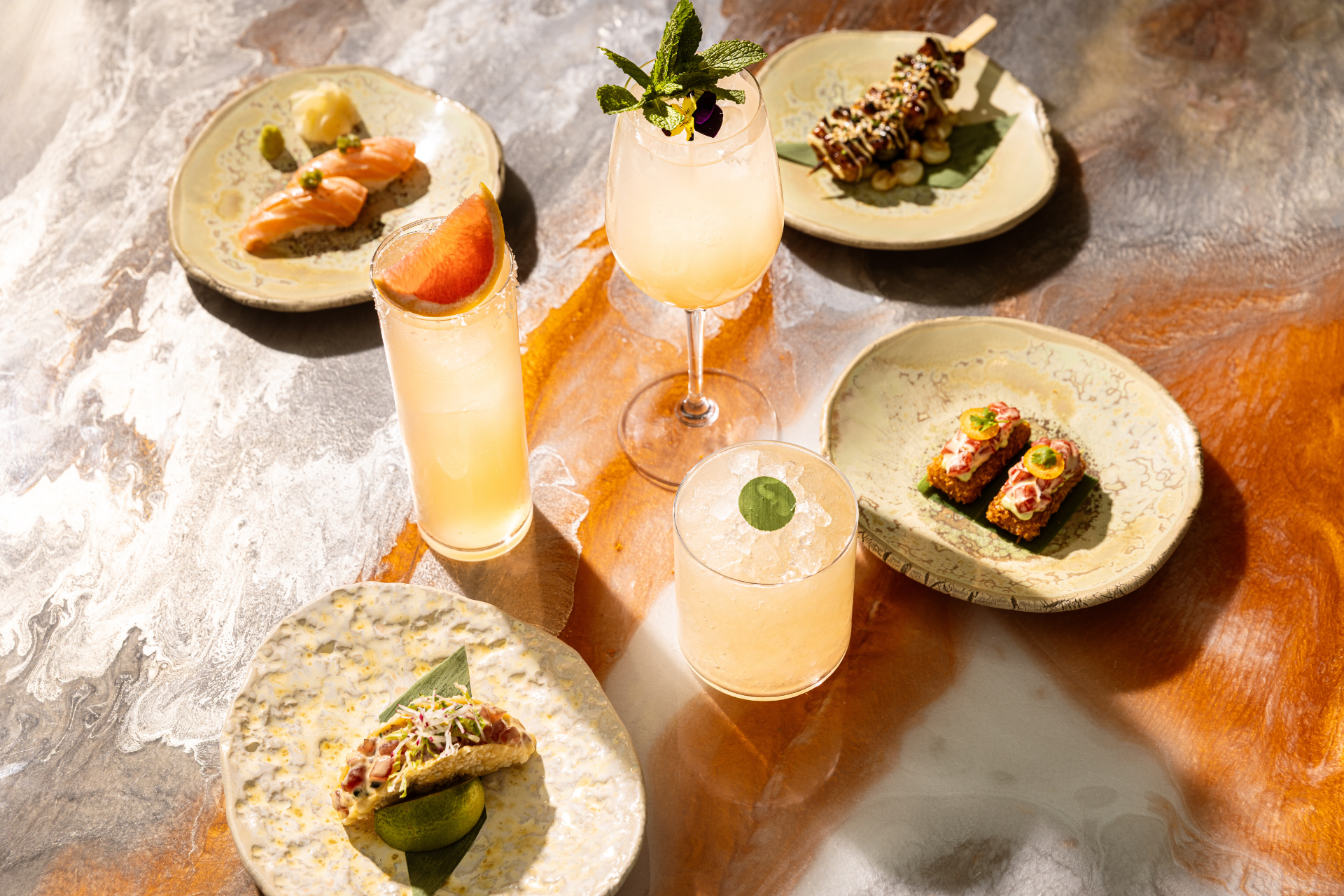 Food & drinks at SAMBAHOUR Covent Garden