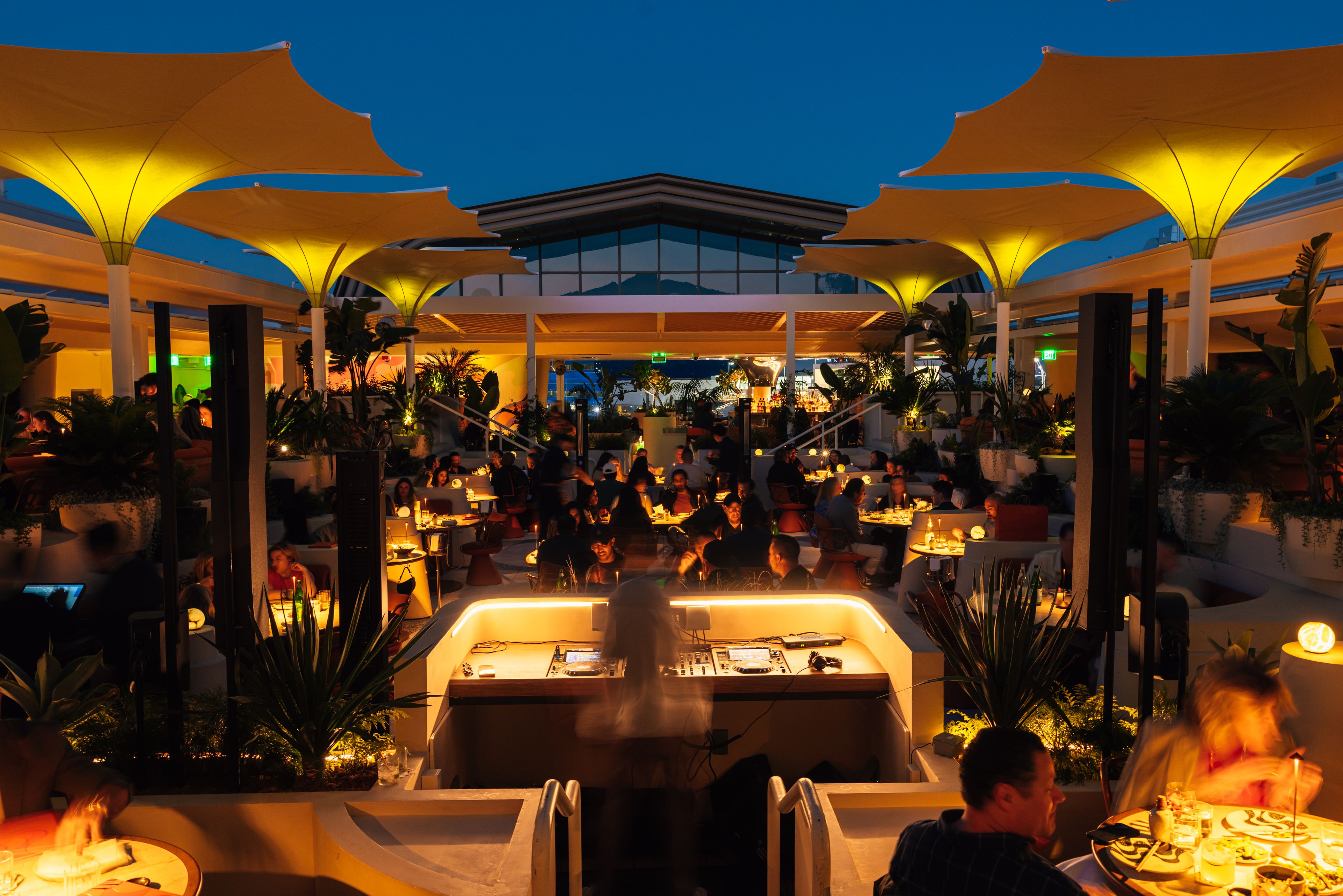SushiSamba Los Angeles at Night Time with guests