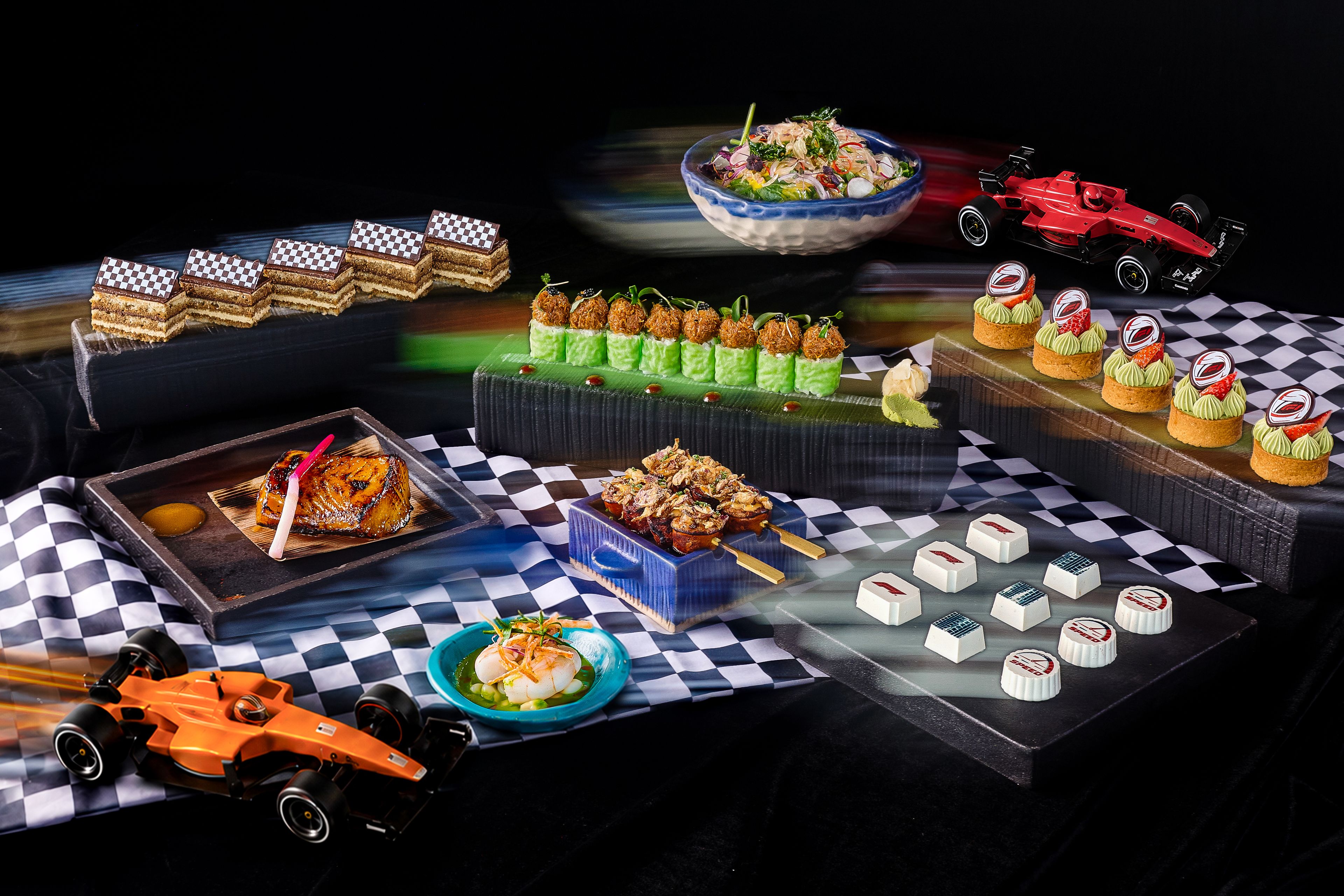SUSHISAMBA Singapore Race to Samba Brunch Dishes